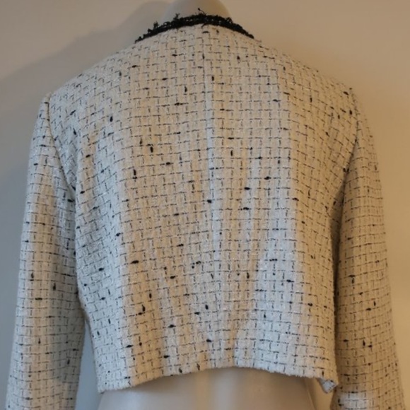 Karl Lagerfeld Cropped Tweed Jacket - Picture 5 of 7